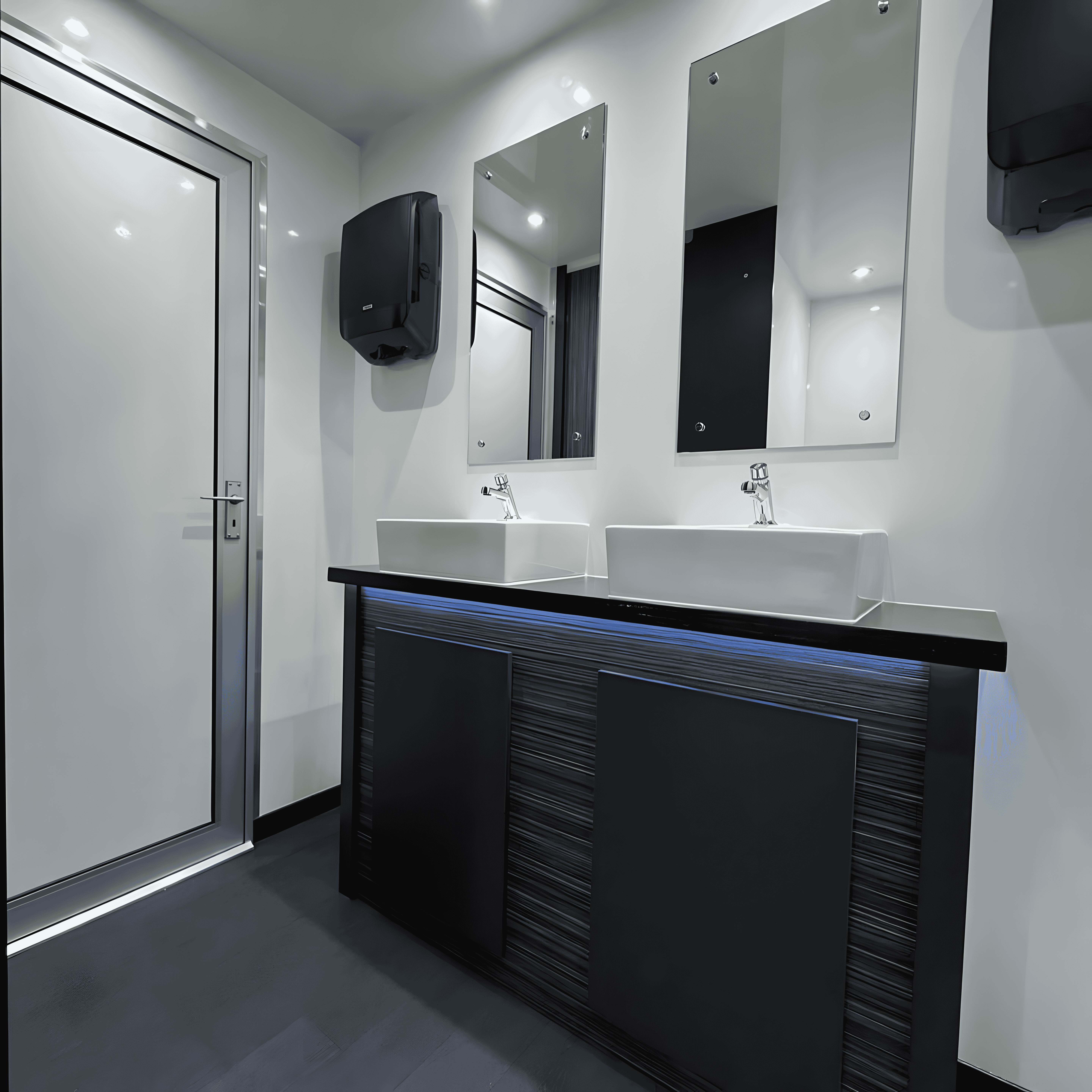 Luxury restroom trailer